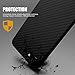 ROYBENS iPhone 7 Case, TPU Shockproof Case Ultra Slim Anti Slip Light Thin Cover with Protective Carbon Fiber Grip Back Pattern for iPhone 7 (2016) 4.7 inch - Jet Black