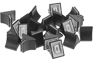 Beavorty 30pcs Black and White Plastic Fader Caps for Mixer Sound Console Straight Slide Potentiometer