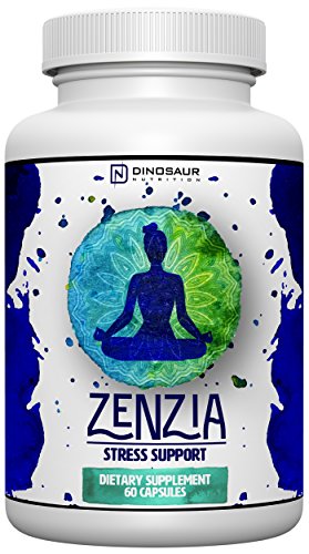 Zenzia - Mood, Stress, and Anxiety Relief Supplement - Natural Herbal Serotonin Support - Promotes Calm & Focus, Stress Reducer - With 5-HTP, Ashwagandha, GABA, & L-Theanine