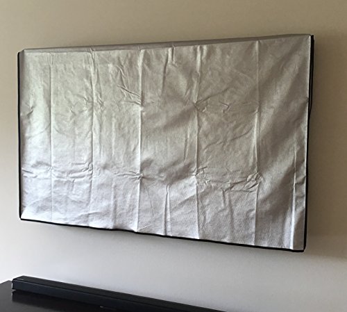 60'' Flat Screen TV - OUTDOOR Silver Cover, Water Resistant, Ideal for LCD and Plasma TV - 55''W x 4.25''H x 34.25''H