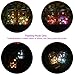 Mason Jar Lights Wide Mouth,Outdoor Solar Powered Lights Sliver Lid Multi-colored Solar Fairy Light String Light Flashing Light,2 Pack 10 LED Party Wedding Christmas Garden Home Patio Path Tree Decor