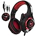 PS4 Gaming Headset|RedHoney Xbox One Headset|PC Gaming Headset|Xbox Gaming Headphones with Microphone for PS4 Xbox One PSP Netendo DS PC Tablet (red)