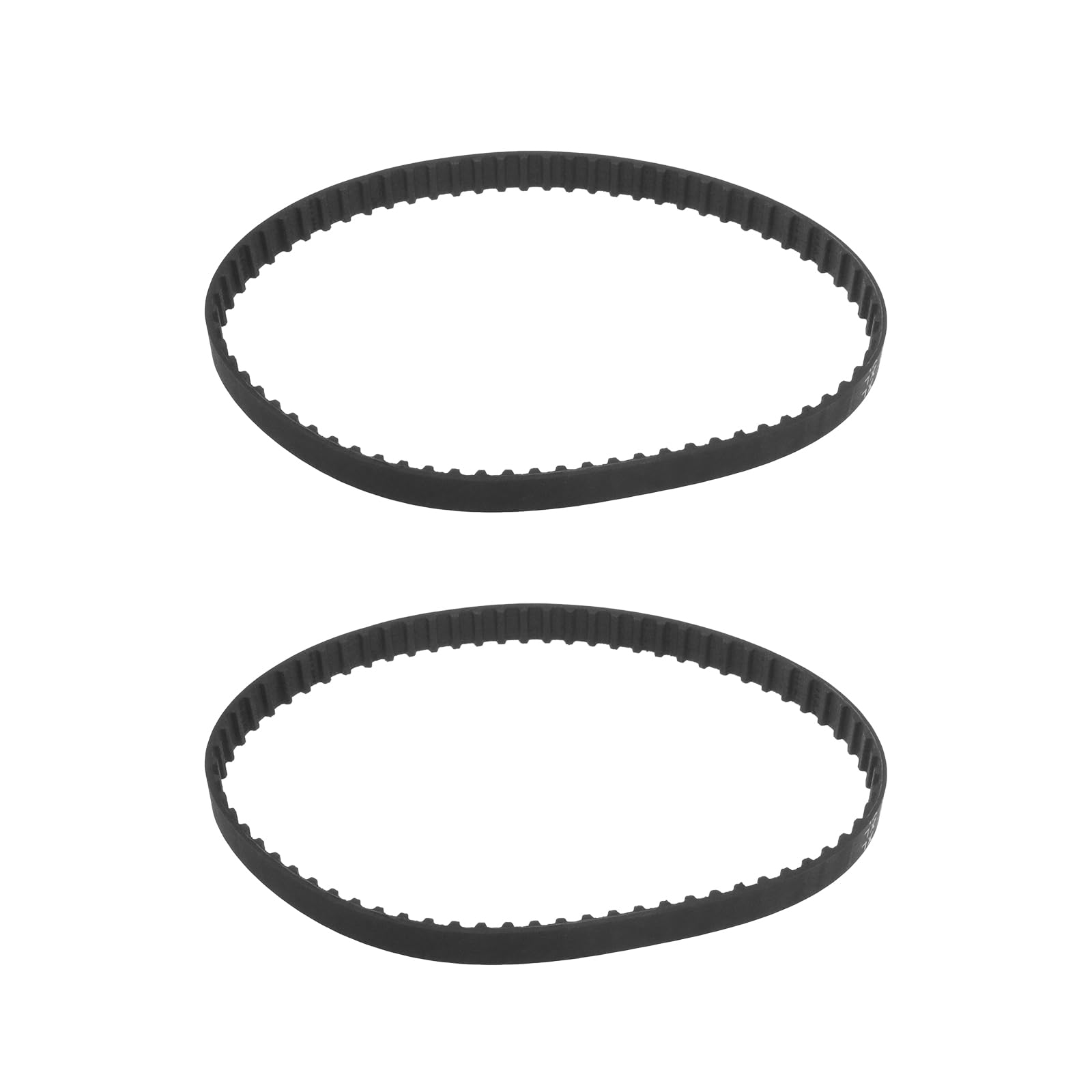 VGOL 2pcs 140XL 037 Timing Belt 70 Teeth 10mm Width Rubber Geared Cogged Belt Industrial Toothed Drive Belt 355mm Mechanical Replacement Belts Black
