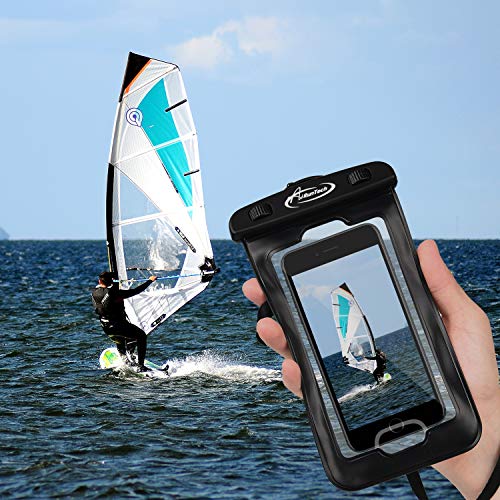 AiRunTech iPhoneX Waterproof Case(2 Pack), Waterproof Cell Phone Bag for Ice Fishing, Sledding,Skating,Skiing,Snowshoeing Universal Waterproof Pouch for iPhone 7/7 Plus/6s / Plus / 6 / 5s / 5 / 5c - Thumbnail 7