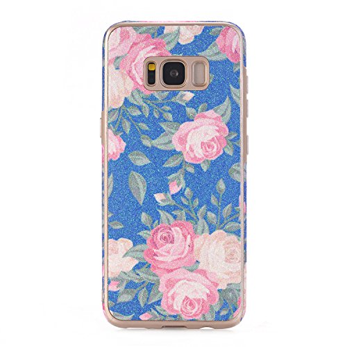 Galaxy-S8-Plus-CaseTechCode-Flower-Pattern-Soft-Cover-Shell-Phone-Skin-Super-Slim-Screen-Protective-Smart-Case-for-Samsung-Galaxy-S8-Plus-2017-Release