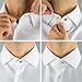 Windman 12Pcs Elastic Collar Extenders with 6Pcs Metal Neck Extenders and Extra Free 6Pcs White Collar Extenders for Men Dress Shirts 3/8