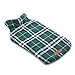 ThinkPet British Style Reversible Plaid Winter Coat Waterproof Dog Jacket L Green