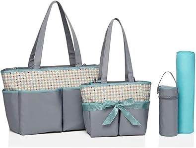 large tote bag with water bottle holder