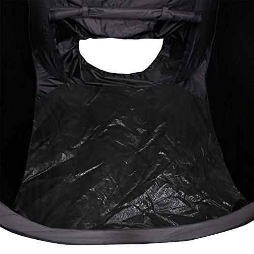Koval Inc. Black Pop Up Airbrush Sunless Tanning Tent Booth Clear Top (Black) - Thumbnail 5