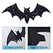 Pawliss Halloween Decorations Outdoor: 10Pcs Hanging Bats Stickers Wall Decals Window Sticker, Large 3D Bats with glitter Removable Halloween Yard Front Door Porch Decoration Party Gothic Decor Indoor