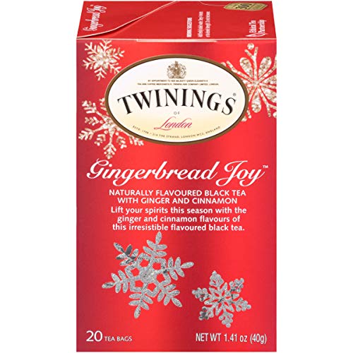 Twinings Gingerbread Joy Black Tea, 20 Count Pack