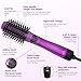 Upgraded One Step Hair Dryer Brush, Gemeita Hot Air Brush Detachable Negative Ions Hair Styler Volumizer, Anti-scald Round Hair Straightener for All Types of Hair, Fuchsiathumb 1