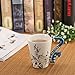 12 Oz Blue Saxophone Music Unique Handle Art Musical Notes Holds Tea Coffee Milk Ceramic Mug Cup Best