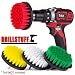 Drill Brush Attachment Power Scrubber Brush Set - 4in 4 Piece Soft, Medium and Stiff Power Scrubbing Brush Drill Attachment - Spinning Brush for Cleaning Showers, Tubs, Bathroom, Tile, Grout, Carpet primary