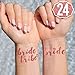 xo, Fetti 24 Rose Gold Bride Tribe Metallic Tattoos | Bachelorette Party Decorations, Bridesmaid Gift + Bride To Be Favor