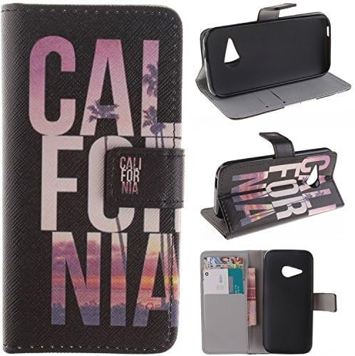 M8 mini Case HTC One Remix wallet Flip Case, HTC One M8 Mini Kickstand Case,Tribe-Tiger Stylish Dandelion Witness Love Series Wallet PU Leather Flip Cover Case,[Stand Built-In Card Slots Feature] Flip Folio Case Cover for for HTC One Remix(California Pattern)