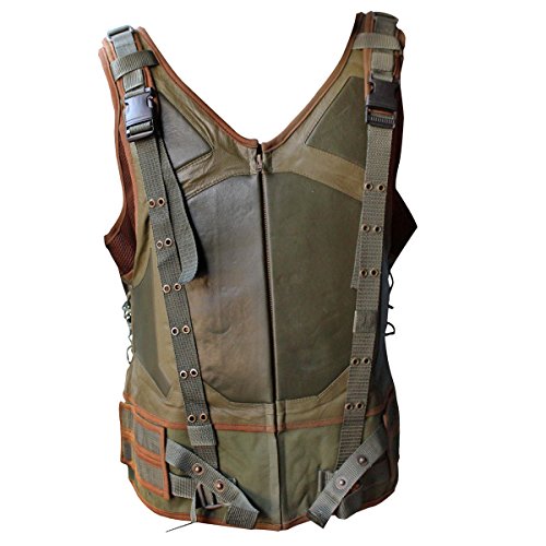 Star American Leather Men's Cosplay Dark Knight Rises Bane Tom Hardy Vest Large Green