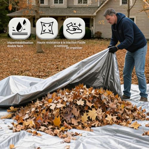 Waterproof and Heavy Duty Outdoor Polyethylene Tarpaulin 160 g/m² Frost and UV Resistant for Garden, Arbor, Camping, Furniture, Shed