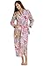 Alexander Del Rossa Womens Cotton Robe, Lightweight Woven Bathrobe, Large Vibrant Pink Paisley (A0515P81LG)