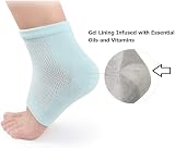 kuou 3 Pairs Gel Heel Socks Soft Moisturizing Moisture Day Night Care view 4