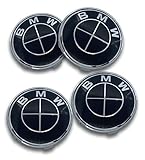 M (Set of 4) Wheel Center Caps Hub Caps 68mm Black/Standard Fit for All Models/Center caps for BMW