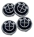 M (Set of 4) Wheel Center Caps Hub Caps 68mm Black/Standard Fit for All Models/Center caps for BMW