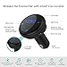 Wireless Stereo Music Car Adapter Bluetooth Car Speaker Player Receiver Sun Visor Car Charger Hands-Free Car Kit with Mic for iPhone 7/Plus Samsung Galaxy (BT69-Black)