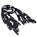 Eudora Fashion 9 Color Animal Dachshund Dog Print Scarf Pashmina Women Scarves (Black)
