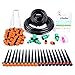 Ohuhu Drip Irrigation Kit, Micro Plant Watering Irrigation System, Heavy Duty Tubing Hose 0 Drippers Emitters & 2-Way Valve, Automatic Irrigation Equipment Set (120 ft)