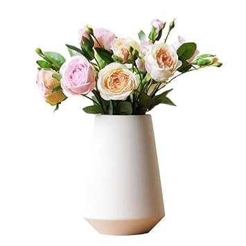 Amazon おしゃれ 花瓶 陶器 白 フラワーベース 花器 オンライン通販