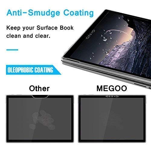 Megoo Screen Protector for Surface Book 2/3 15 Inch, Tempered Glass