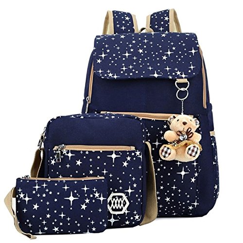 Boys Girl School Bags Set Polka Dot Bookbag School Backpack