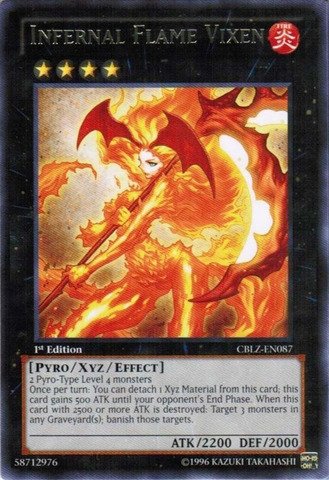 Yu-Gi-Oh! - Infernal Flame Vixen (CBLZ-EN087) - Cosmo Blazer - Unlimited Edition - Rare