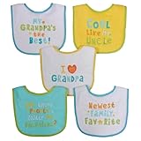 Neat Solutions Neutral Bib Set, Grandpa, 5 Count