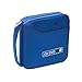 Ksmxos 32 Disc CD/DVD Portable Wallet CD Case Bag Storage Organizer Holder Protective DVD Storage Home Office and Travel Blue primary
