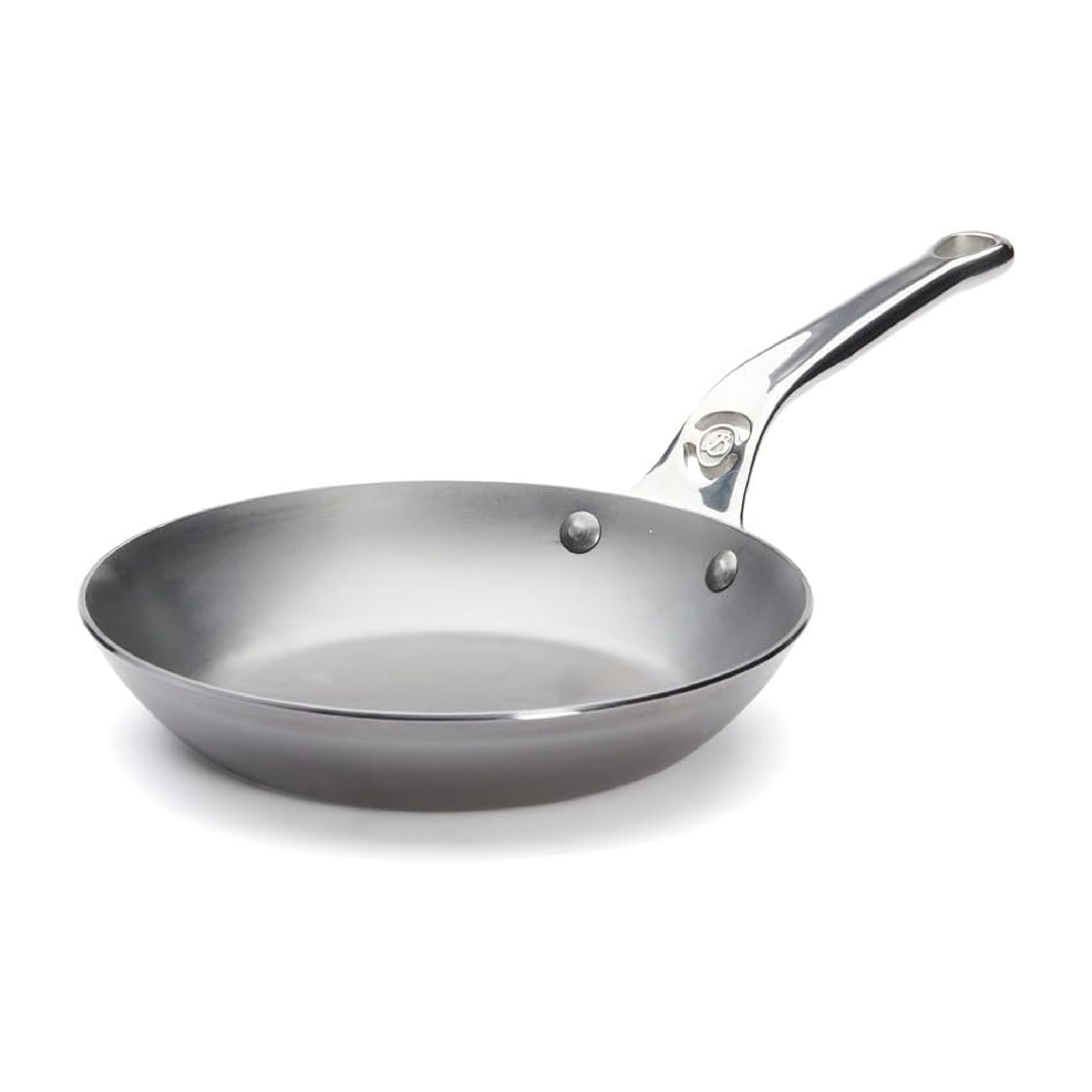 DE BUYER Mineral B Element Pro Round Frying Pan, 20 cm, Steel, Silver, 43 x 15.01 x 15.01 cm