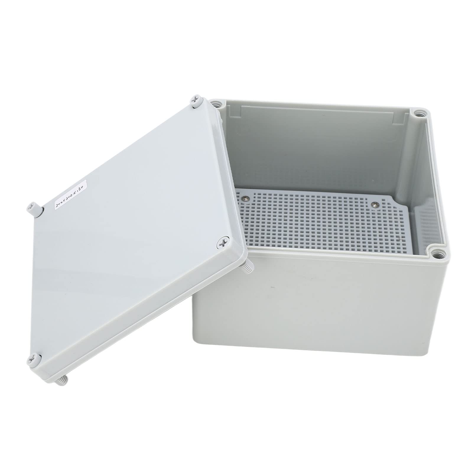 Waterproof Outdoor Junction Box, IP67 ABS Plastic Electrical Enclosure, Impact Resistance and Electrical Insulation Electrical Engineering Case for Various DIy Projects(200 X 200 X 130Mm)