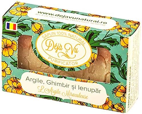 Jabón 100% natural hecho a mano con arcillas, enebro y jengibre ...