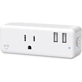 Geeni Switch + Charge Smart Wi-Fi Plug, 2 USB, Energy Saving, App Control | Outlets compatible with Alexa &amp; Google Home, no hub required