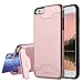iPhone 6 / 6S Case, NAISU [Card Slot Holder] Slim Dual Layer Hybrid Shockproof Protective Cover with Kickstand for Apple iPhone 6 / 6S (4.7 Inch) - Rose Gold