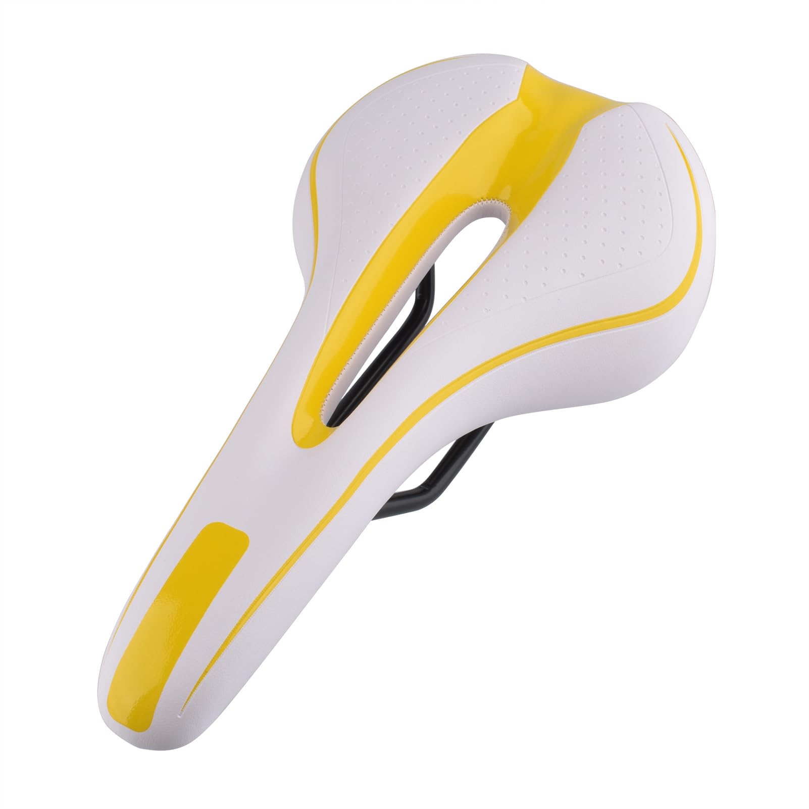 Sbeite Durable Mountain Bike Saddle White Yellow