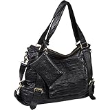 AmeriLeather Jumbo Cosimo Crunched Leather Tote