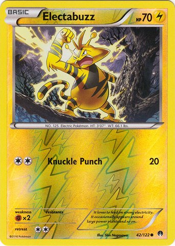Pokemon - Electabuzz (42/122) - XY BREAKPoint - Reverse Holo