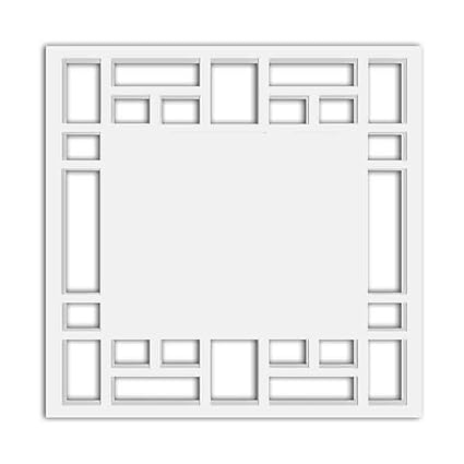 Nish Pvc Wood Composite 12mm Thick Jali Deco Panel For Ceiling