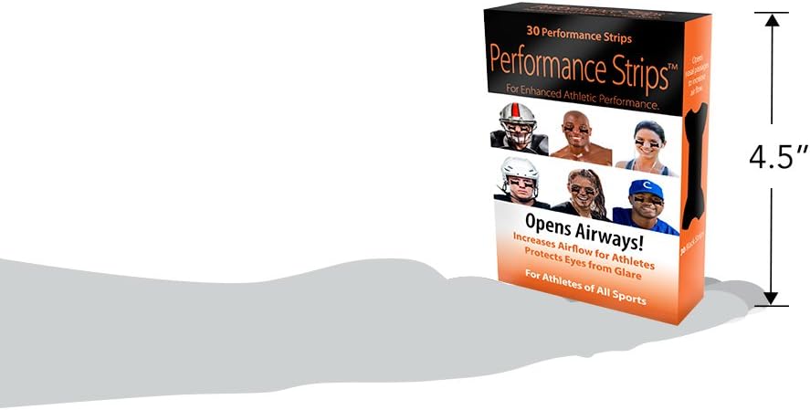 Eye Black Performance Strips for Enhanced Athletic Performance -30 ea. Opens Nasal Passages to Increase Airflow For Athletes, Protects Eyes From Glare , Boosts Stamina, All Natural, Hypoallergenic: Sports & Outdoors