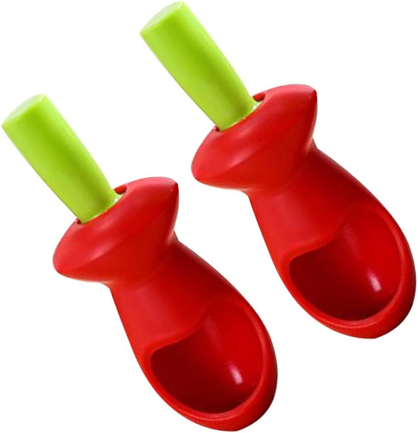 Fruit Vegetable Tools Red Hemoton Cherry Seed Pitter Seed Remover Tool Fruit Core Pitter Kitchen Gadgets For Home Restaurant Tools Salad Making 2pcs Kitchen Utensils Gadgets