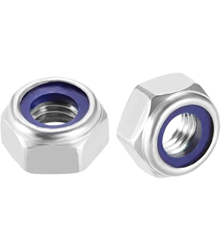 thumbnail image 2 of Prime-Line 25-Pack #10-32 Nylon Insert Lock Nuts - Stainless Steel Anti-Vibration Fasteners 2 of 10