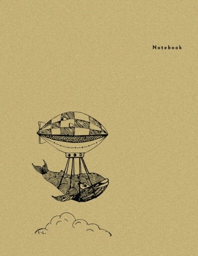 Notebook: Floating Whale - Minimal Design Unlined Notebook - Large (8.5 x 11 inches) - 110 Pages (notebooks and journals 8.5 x 11, notebooks for ... (Minimal Design Notebooks) (Volume 3)
