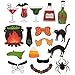 72-Pack of Halloween Photo Booth Props - Photobooth Selfie Prop Sticks, Party Supplies, Booth Accessories