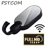 Nanny Cam, FSTCOM 1080P HD Wifi Hidden Spy Camera Hook Night Version Home Security Convert-Mirror Cover